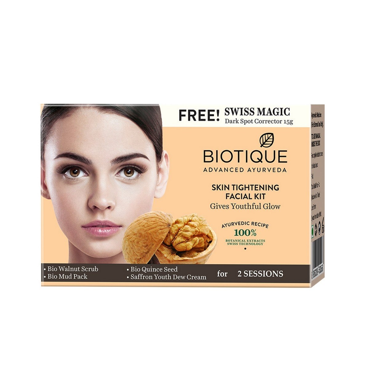 Biotique Bio Skin Tightening Facial Kit Give Youthful Glow 75g