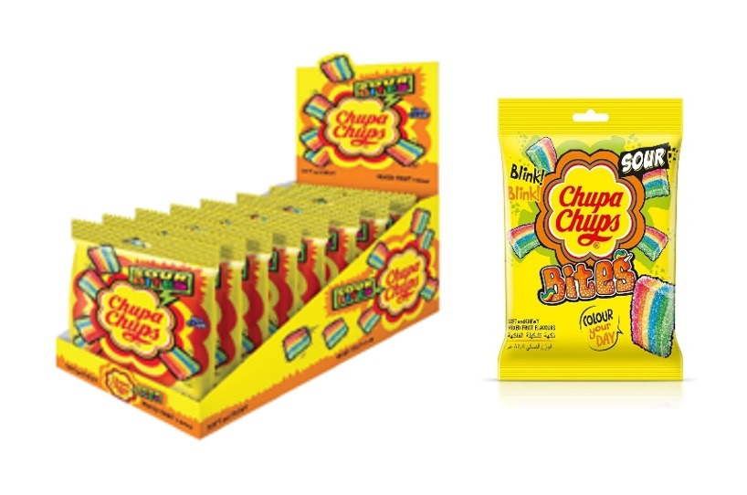 Perfetti Chupa Chups Sour Bites Mix Fruit 12 Pcs