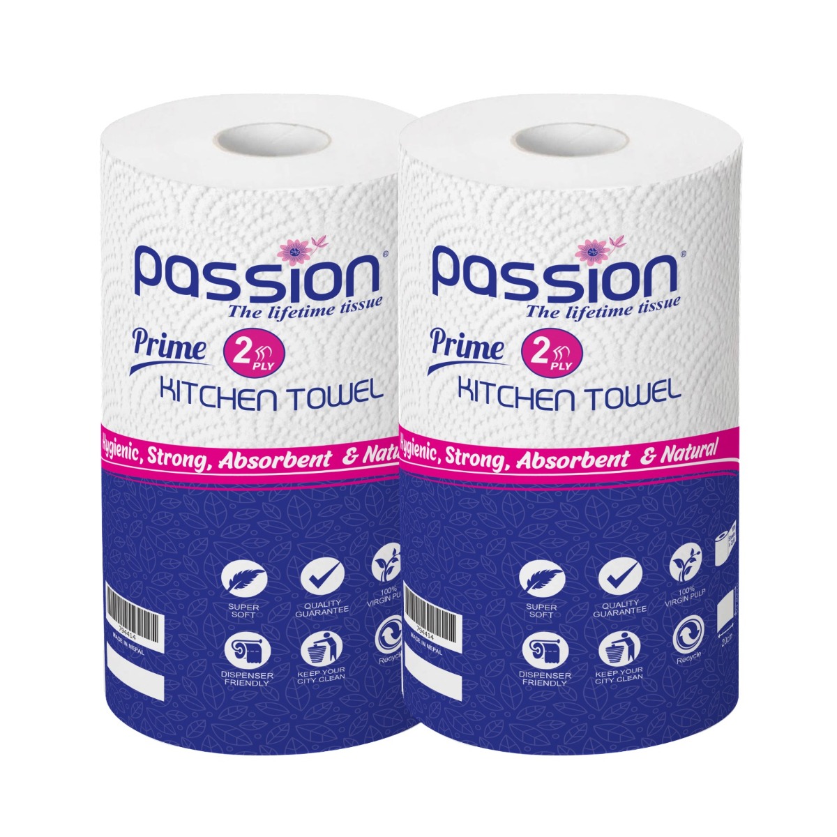Passion Prime 2ply Kitchen Towel 2 Roll 100 sheets