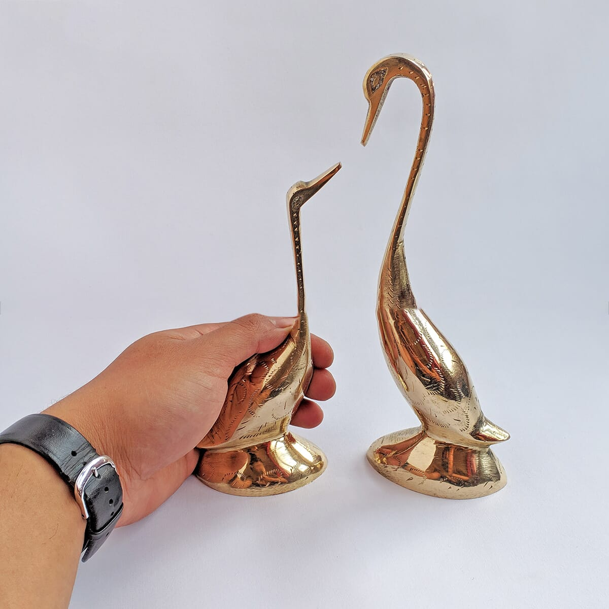 Axia Krafts 8" Decorative Golden Swan