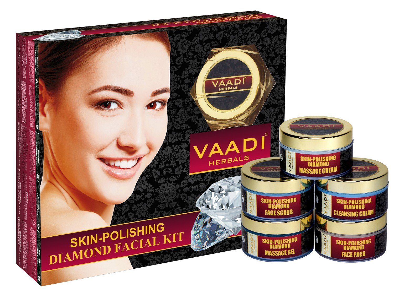 Vaadi Herbals Skin Polishing Diamond Facial Kit, 270g