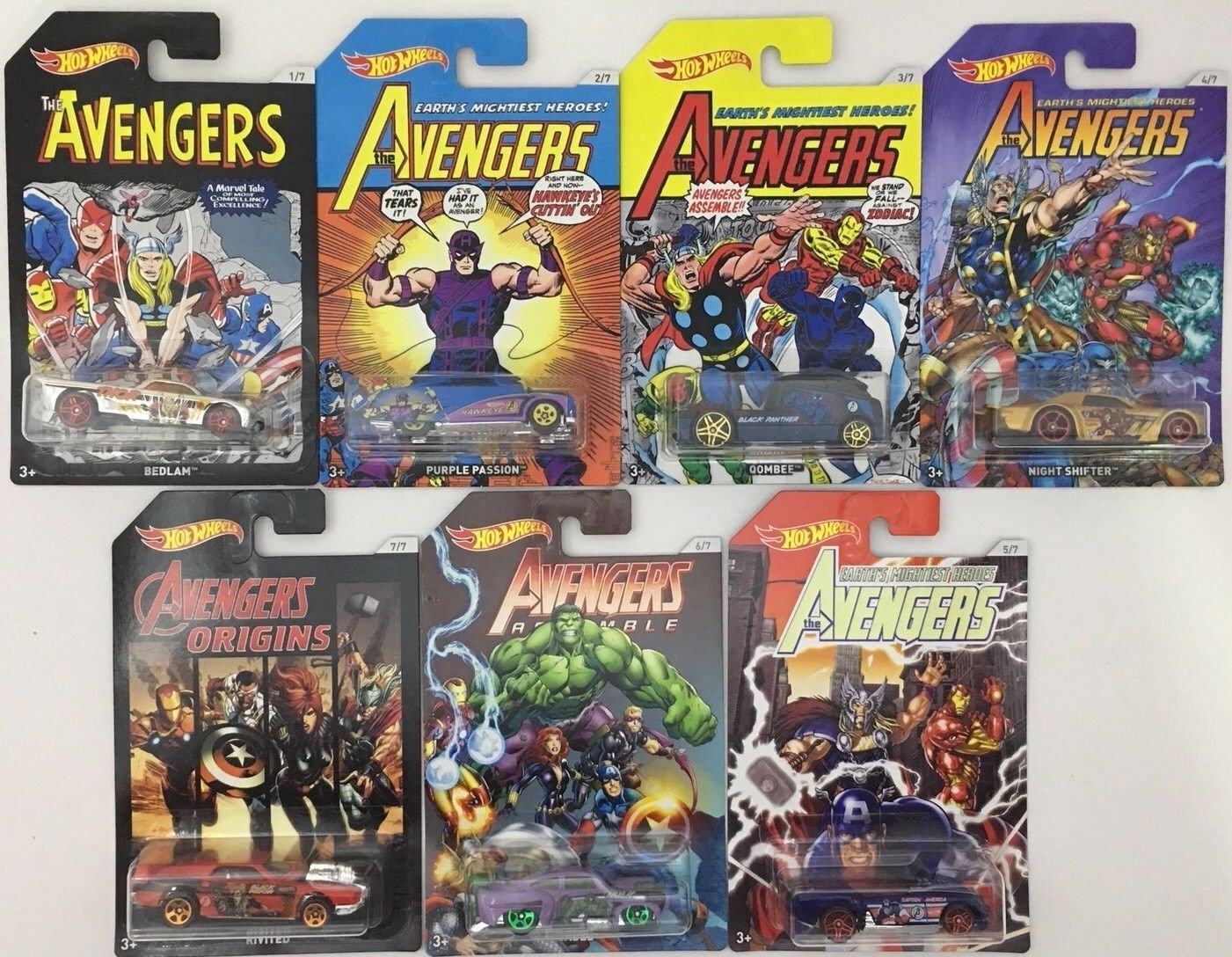 Hot Wheels Marvel The Avengers Car Sortiment FKD48
