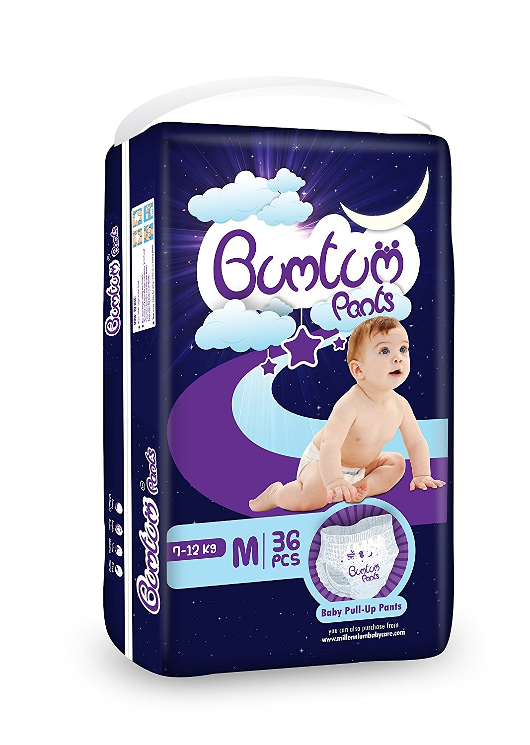 Bumtum Baby Care Diaper Pants M-36 Count