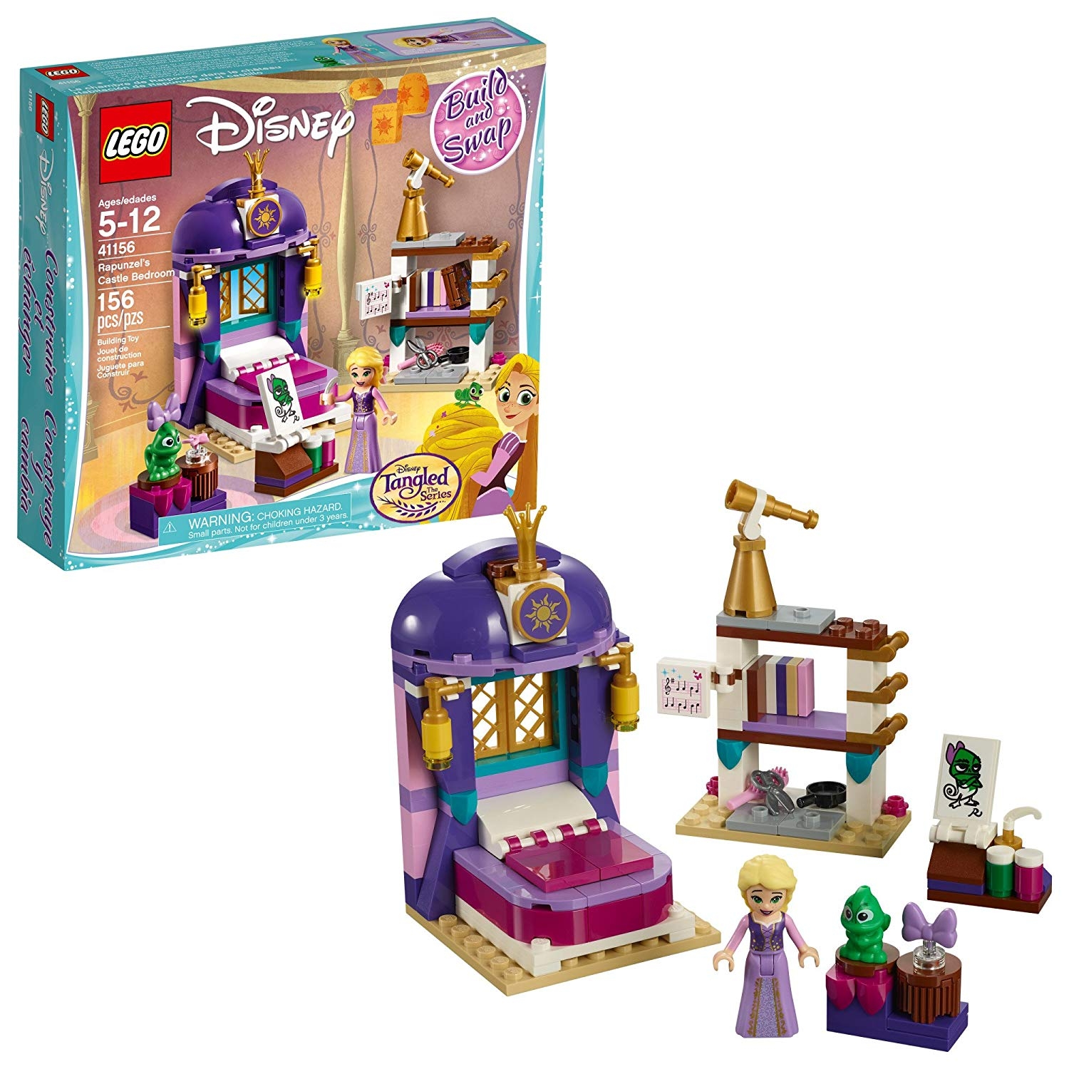 LEGO Disney Princess 6213312 Rapunzel's Bedroom Castle 41156