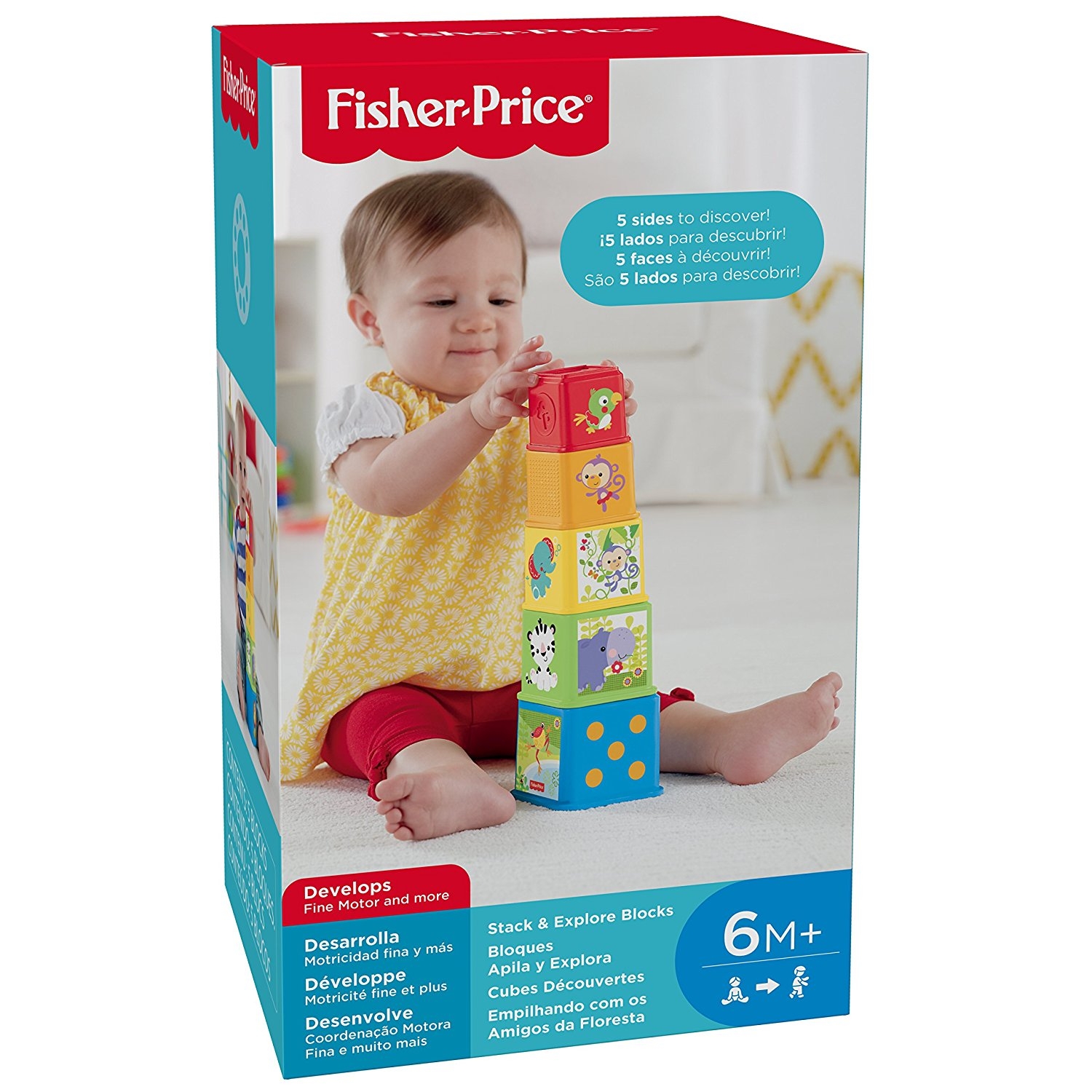 Fisher Price Stack and Explore Blocks CDC52