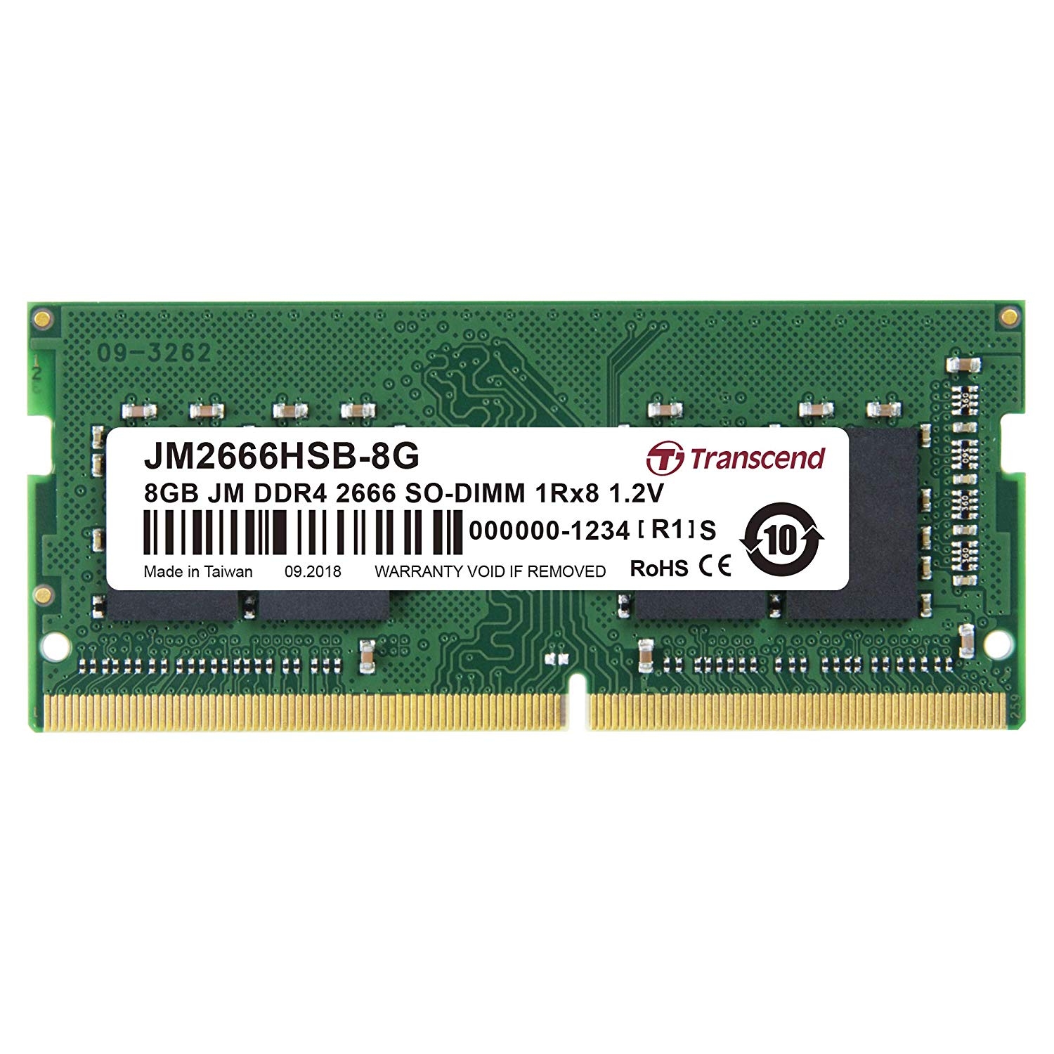 Transcend 4GB JetRam DDR4 2666 MHz CL19 UDIMM Memory Module