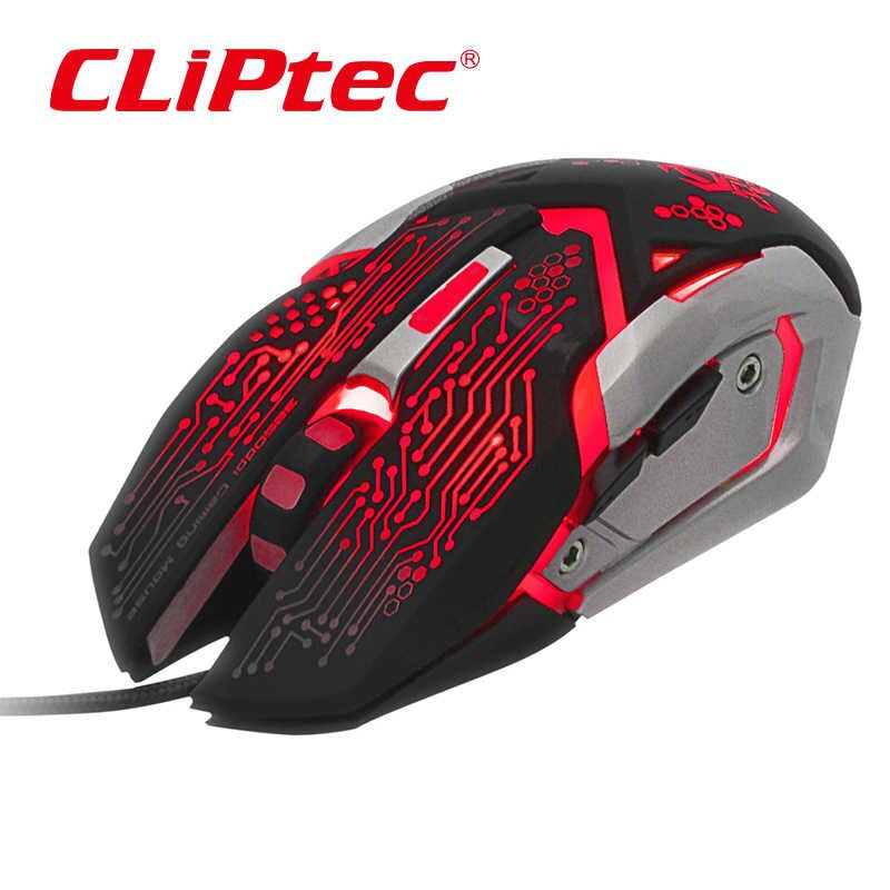 Cliptec USB Illuminated 3250dpi Pro-Gaming Mouse