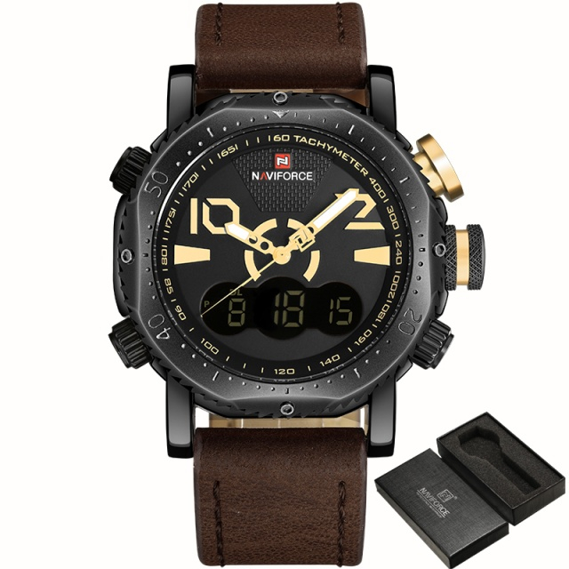 Naviforce Double Time Function Analog/Digital Watch For Men NF9094
