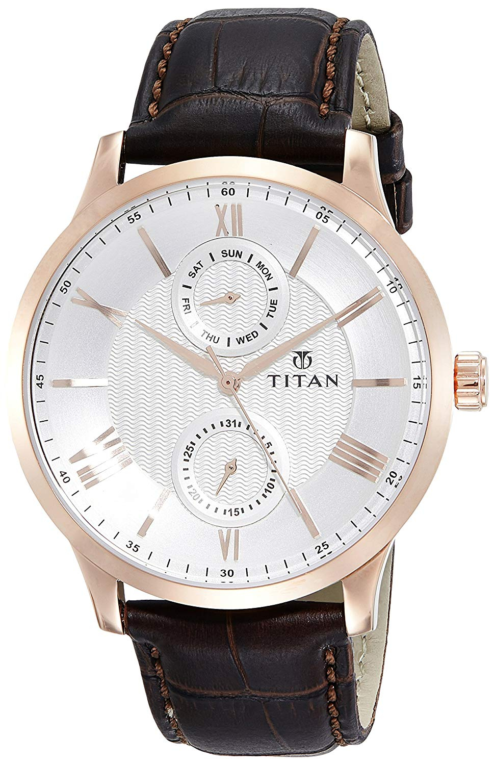 Titan Classique Analog Grey Dial Men's Watch 90100WL01