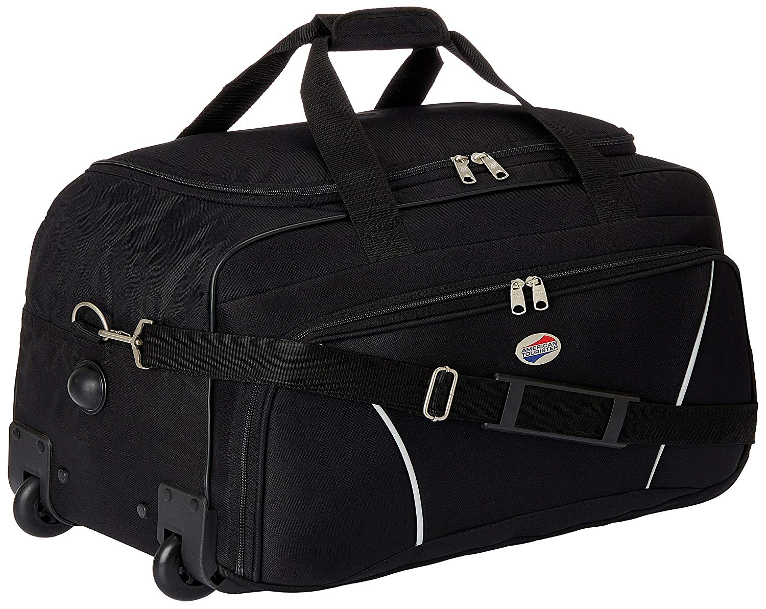 American Tourister Black Vision 67cm Wheel Duffle 