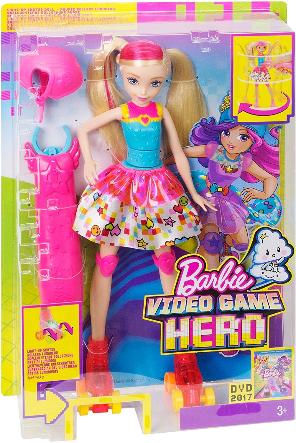 Barbie Video Game Hero Skating Doll  - DTW17 