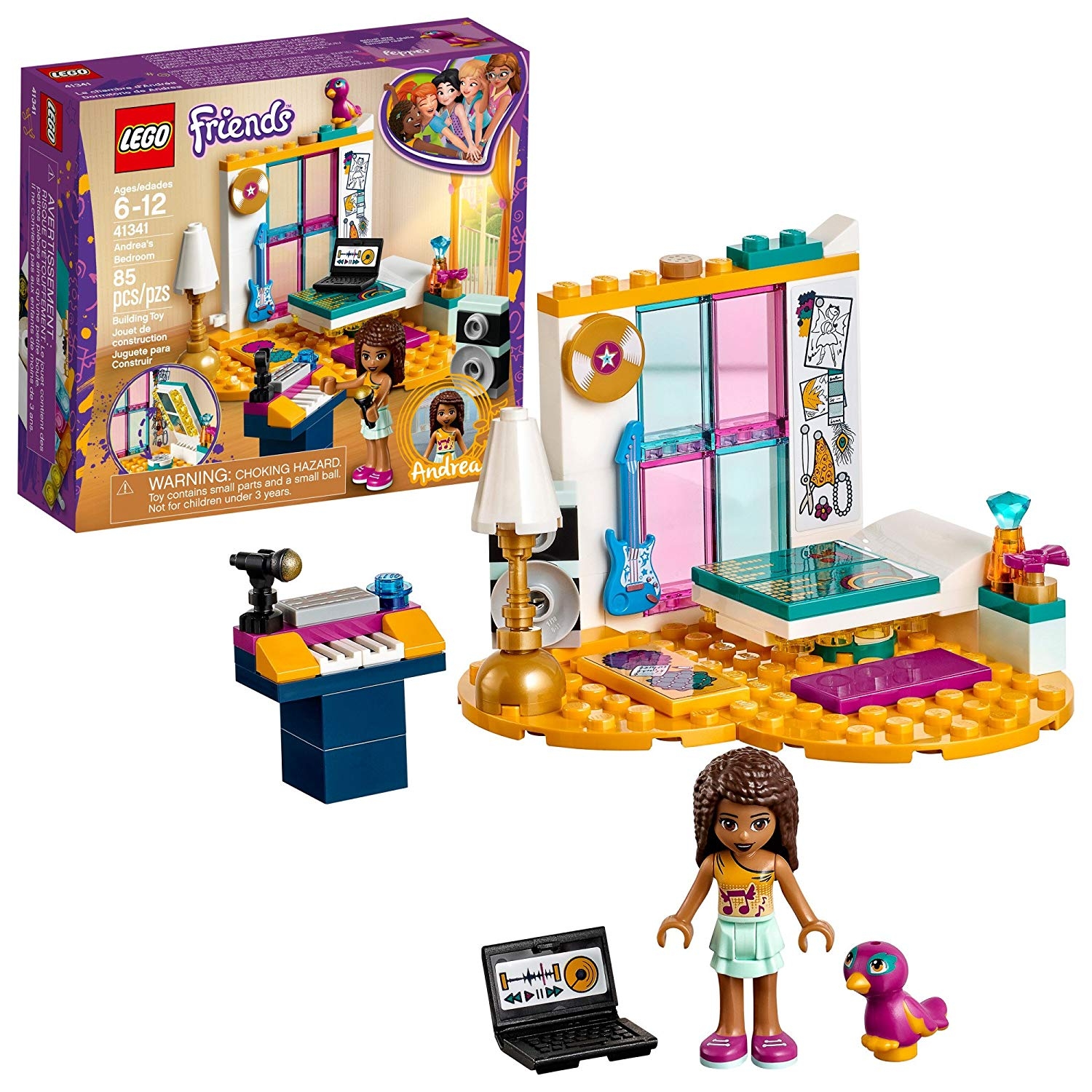 LEGO Friends Andrea’s Bedroom Building Kit (85 Piece) 41341 