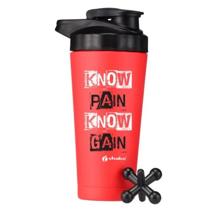 Ishake Rocky Steel Shaker 1000 Ml With Shaker Ball Protein Shaker Steel Shaker Stainless Steel Shaker Bottles For Protein Shake 100% Leakproof Guarantee Protein Shaker/sipper Bottle, Ideal For Protein, Pre Workout, Bcaas & Water Bpa Free Materia