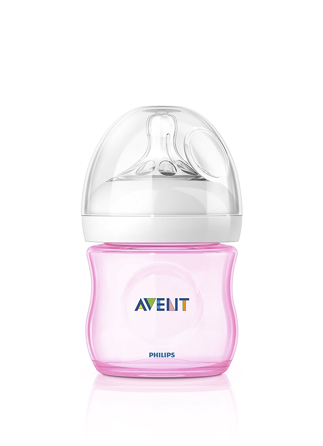 Philips Avent SCF691/17 Natural Feeding Bottle 125Ml/4Oz Single Pack Pink