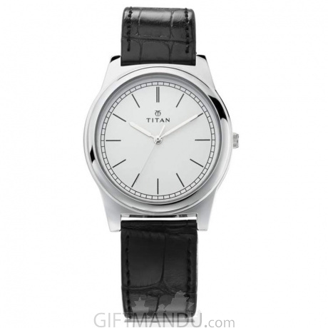 Titan White Dial Analog Watch for Men 99001SL02