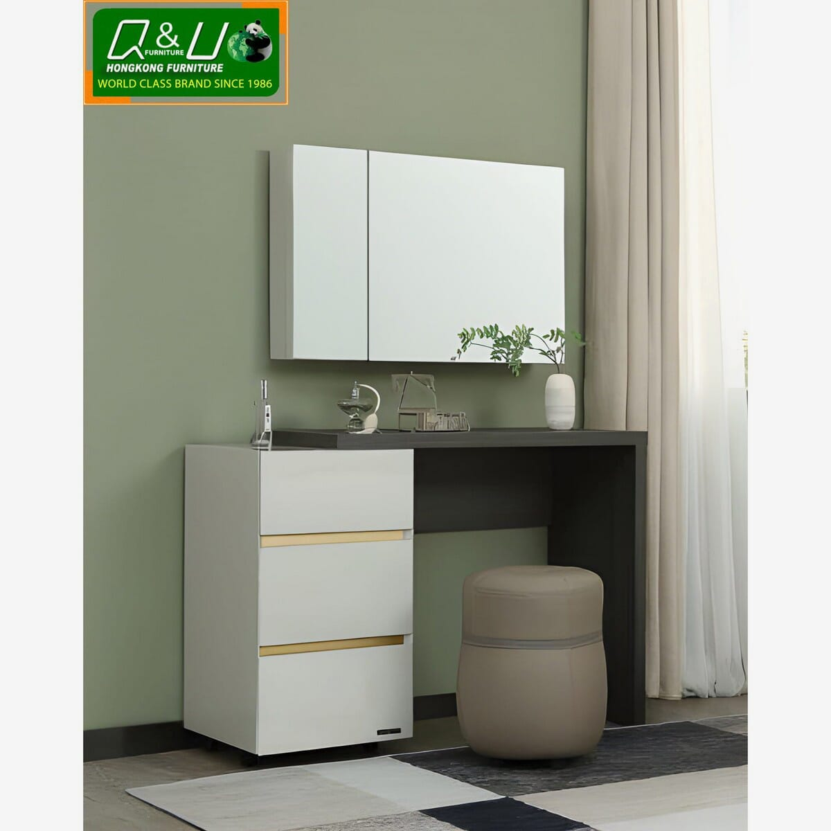 Q&U HongKong Furniture German Quality Italian Design, Standard Dressing Table - 802602