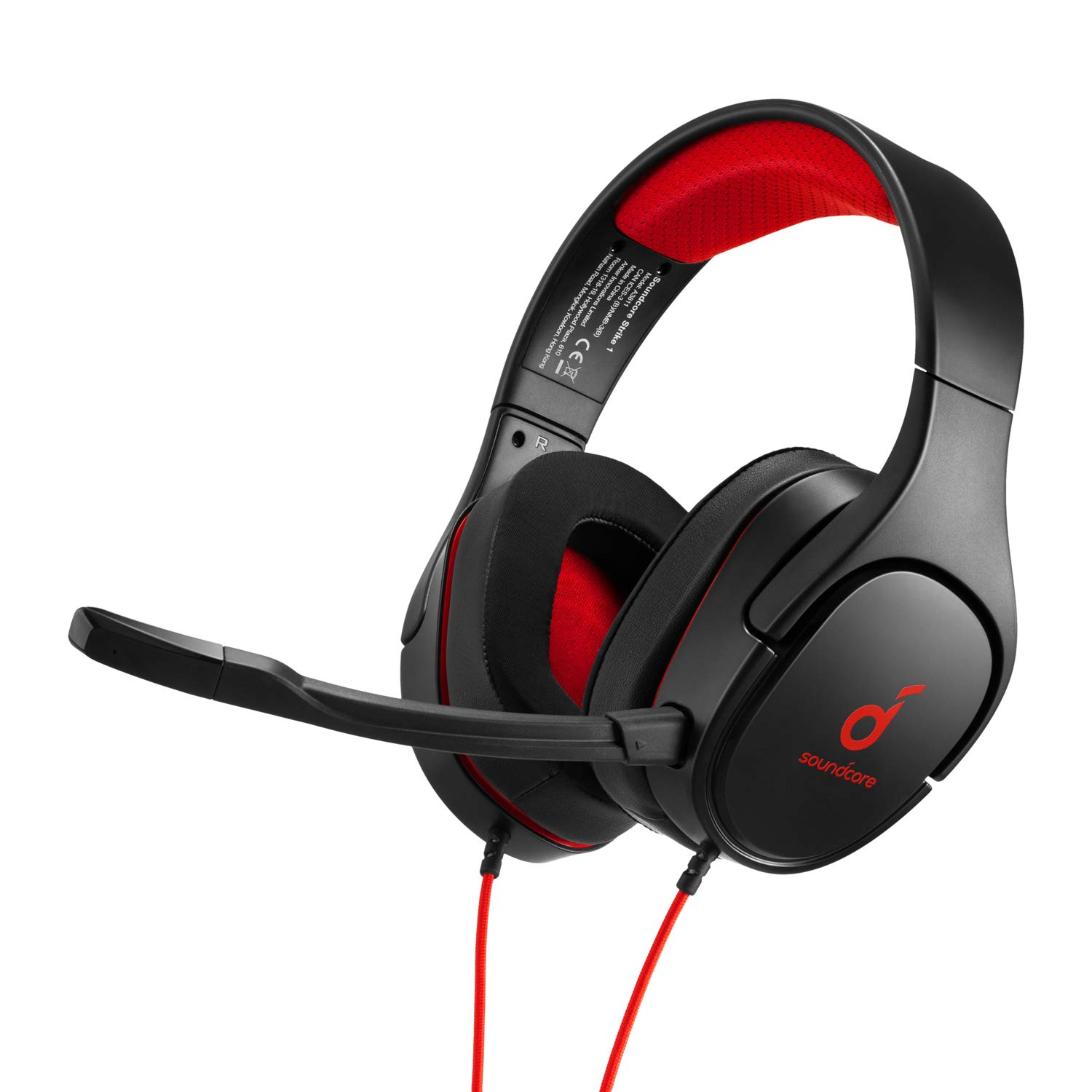 Anker Soundcore Strike 1 Gaming Headset, Stereo Sound +, Sound Enhancement for FPS Games, Noise Isolating Mic, and Cooling Gel-Infused Cushions, Gaming Headset Compatible with PS4, and PC