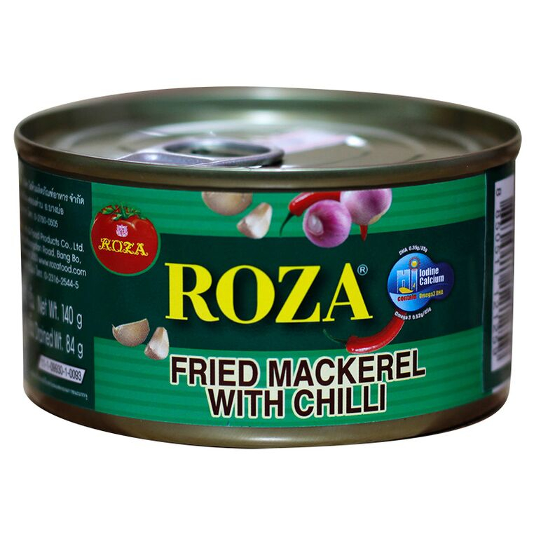 Roza Fried Mackerel With Chilli 140g