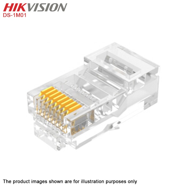 Hikvision DS-1M01 Gold Plated RJ45 Connector 100 units/box