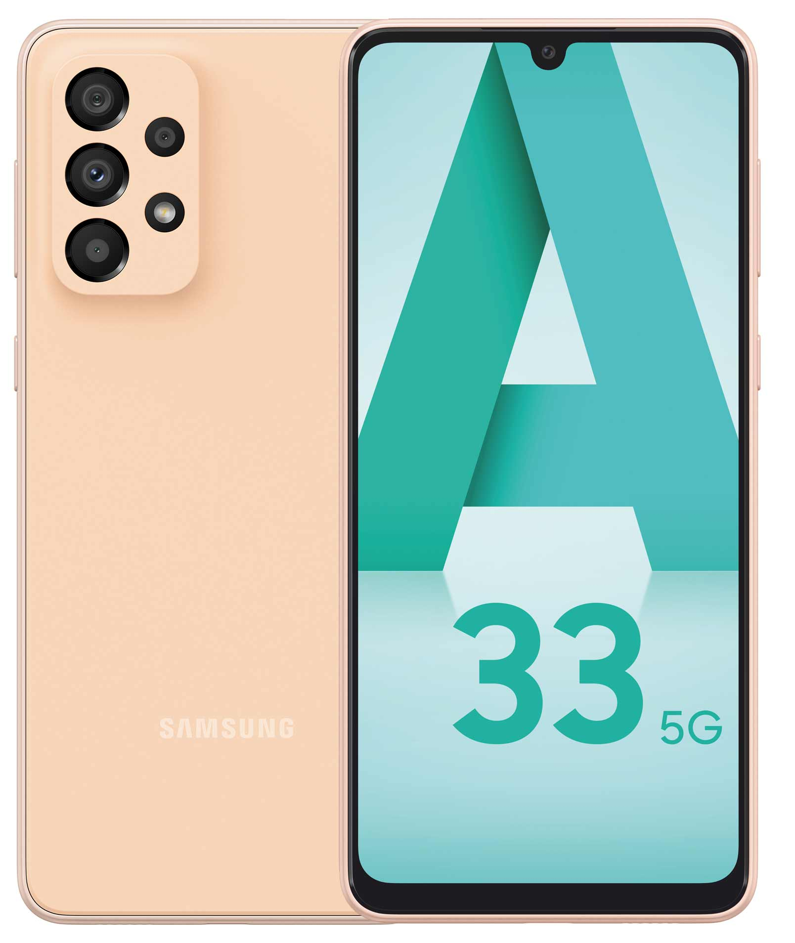 Samsung Galaxy A33 5G 8GB RAM 128GB Storage Mobile Phone (Peach)