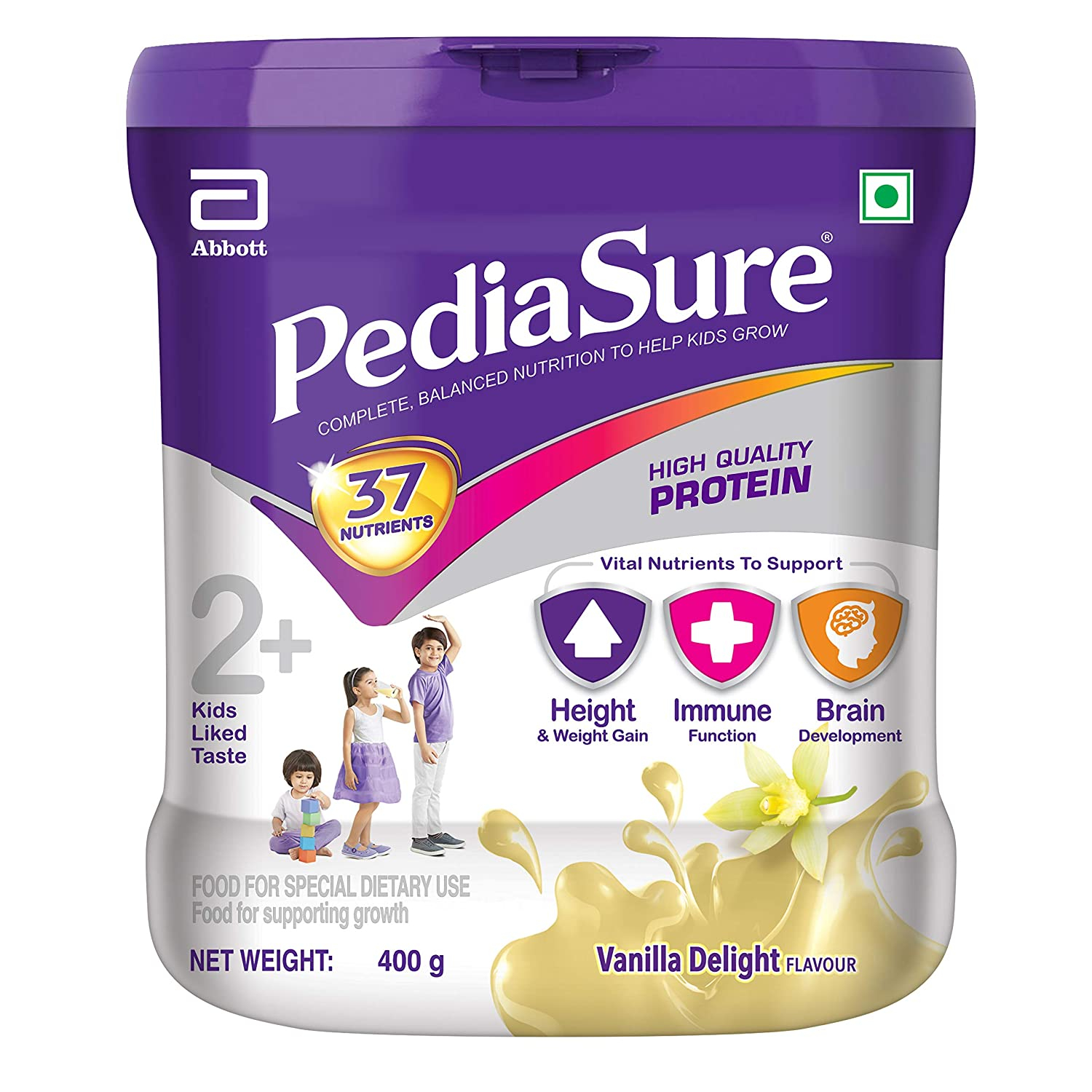 Abbott PediaSure - Vanilla Flavored - Health & Nutrition Drink Powder for Kids Growth - 400g