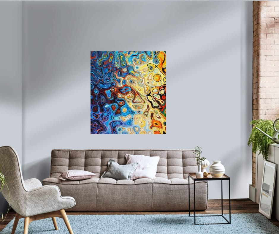 Abstract Canvas Print Wall Art - 10