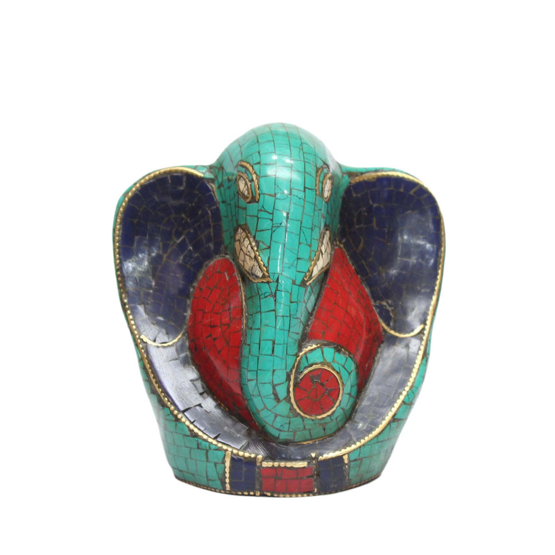 Seven Chakra Handicraft - Abstract Ganesh (Torquise) Statue