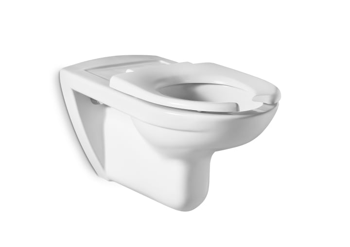 Roca RS346237000 Access Vitreous china wall-hung WC with Horizontal Outlet,White