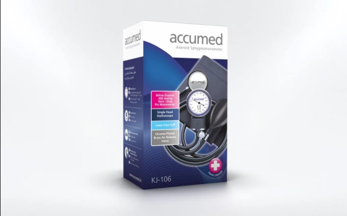 Accumed Kj-106 Blood Pressure With Free Stethoscope Manual Bp Meter Aneroid Sphygmomanometer