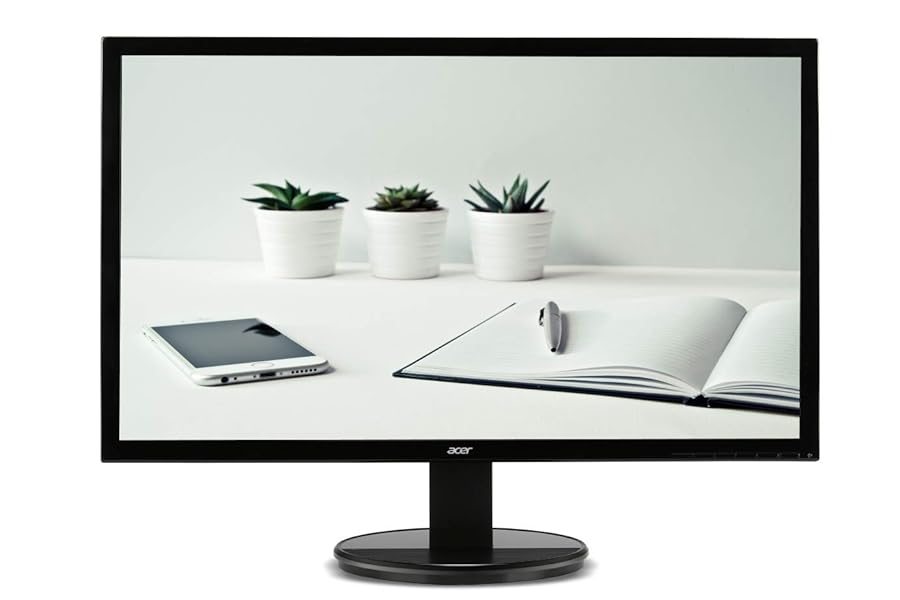 Acer Monitor K202hql Led Backlit Computer Lcd Monitor With Vga And Hdmi Ports - 1366 X 768 Pixels 49.39 Cm