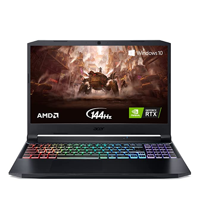 Acer Nitro 5 Laptop Ryzen 7-5800H, 16GB RAM, 512GB SSD, 15.6″ 144Hz IPS FULL HD, NVIDIA RTX 3050 4GB, Windows 10