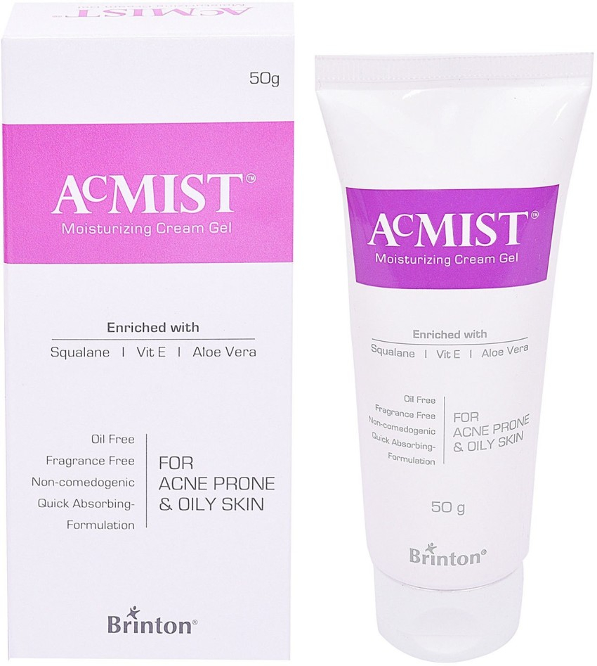 Acmist Moisturizing Cream Gel With Squalence, Vitamin E and Aloe Vera, 50 g