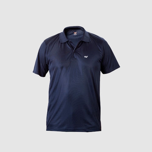 Wildcraft Men's HypaCool Active Polo Tee - Blue-L