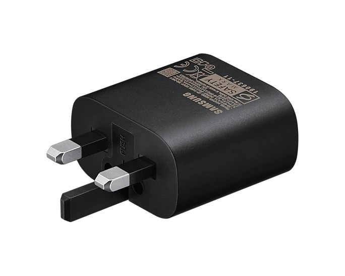 Samsung 25W Type-C Adapter Without Cable (Black) TA800N