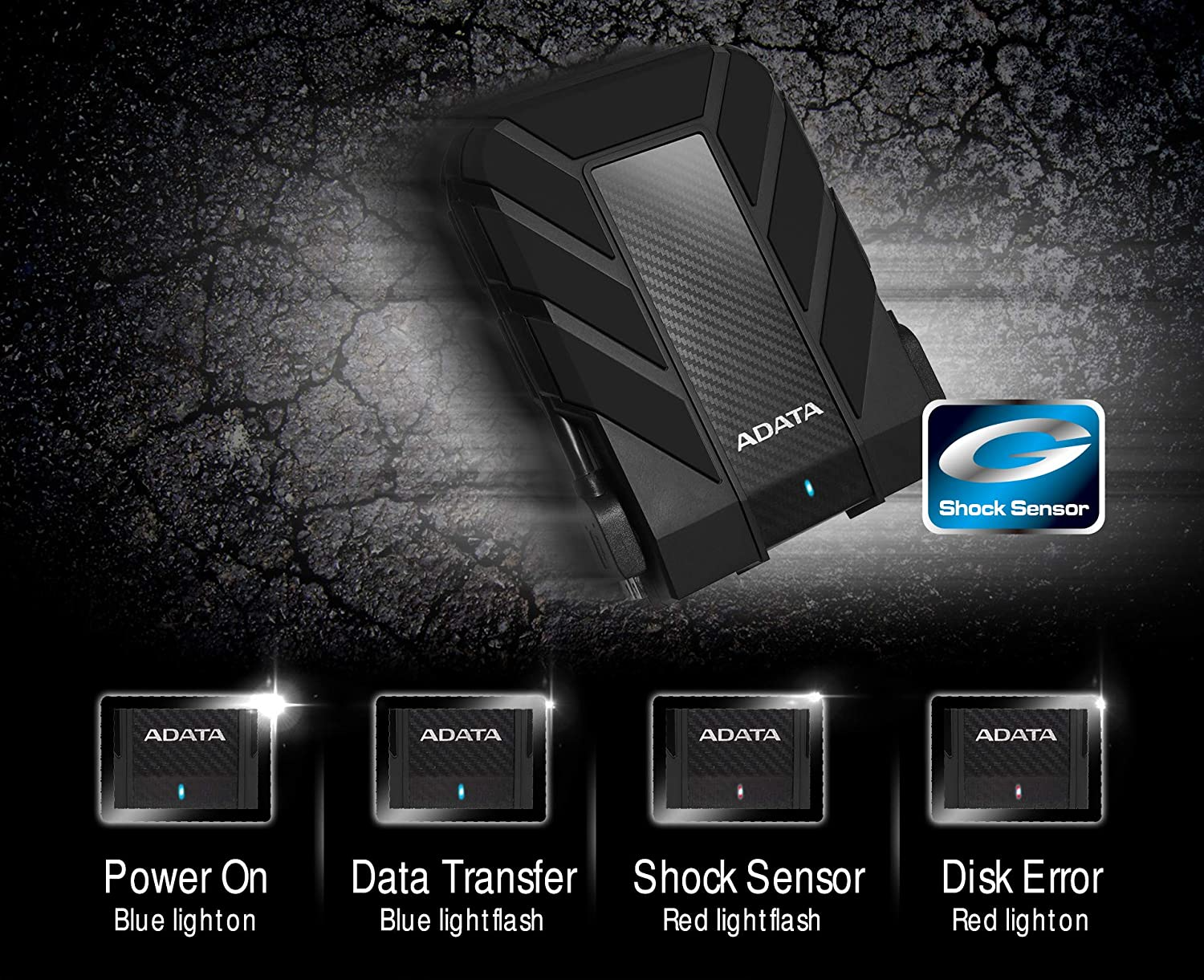Adata HD710 Pro HDD - 5TB External HDD - 2.5" Super Speed USB 3.1 for PC, Laptops, Gaming Console