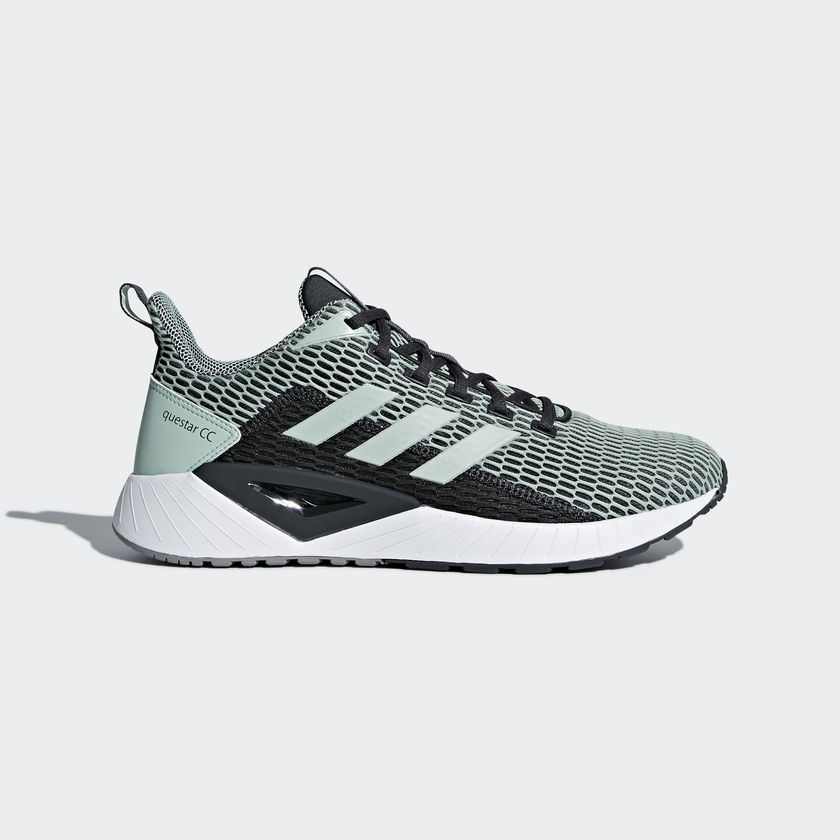 Adidas Questar CC Running Ash Green Black Shoes Men DB1154