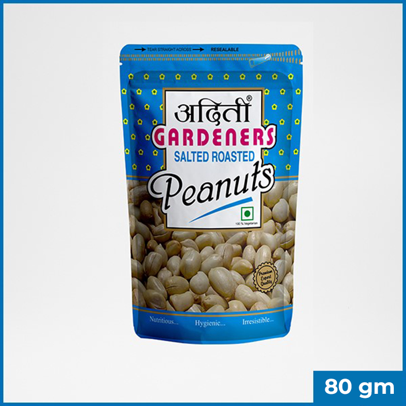 Adity Gardeners Salted Roasted Peanuts 80 gm