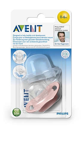 Philips Avent Advanced Orthodontic Soother 0-6 M / SCF184/13 