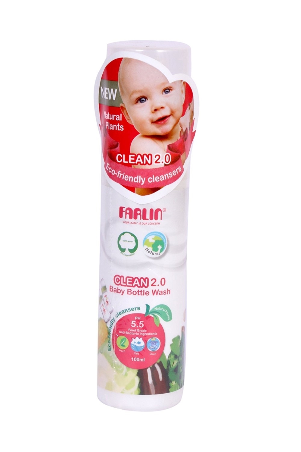 Farlin Feeding Bottle Wash-Liquid Cleanser (Travel Kit-100ml) AF-10006