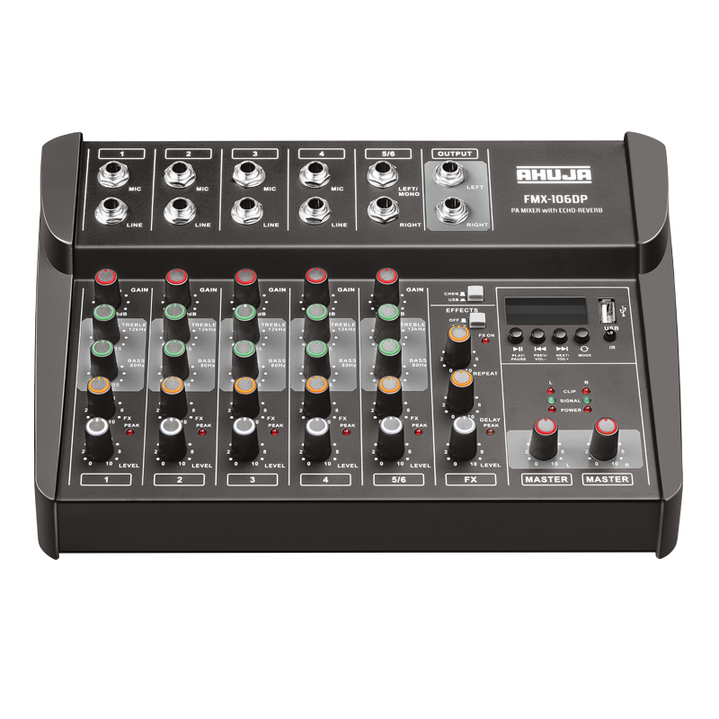 Ahuja Fmx-106dp - Mixers with Built-In Mp3 Player & Digital Effects