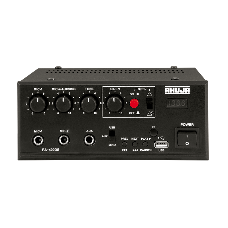 Ahuja Pa-400 Ds - 40 Watts with Built-In Digital Player Mobile Pa Mixer Amplifier