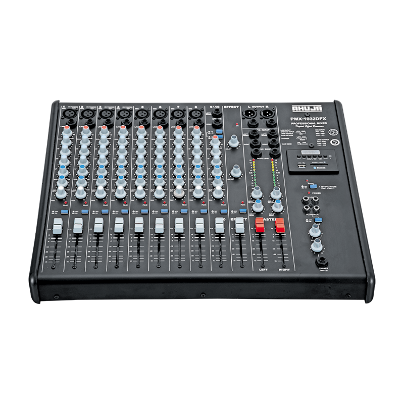 Ahuja Pmx-1032dfx - Mixers 48V Phantom Supply on 4 Channels With Built-in MP3 Player