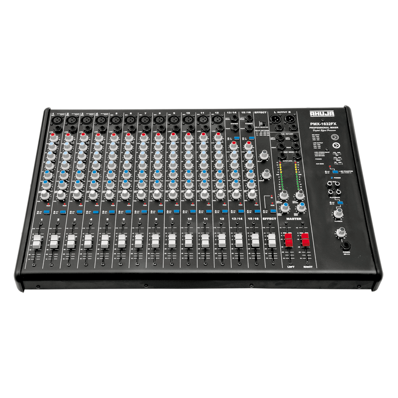 Ahuja PMX-1632FX | 48V Phantom Supply on 4 Channels AC Operation, With Digital Effects