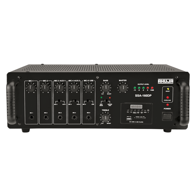 Ahuja Ssa-160dp 160 Watts with Built-In Digital Player Medium Wattage Pa Mixer Amplifier