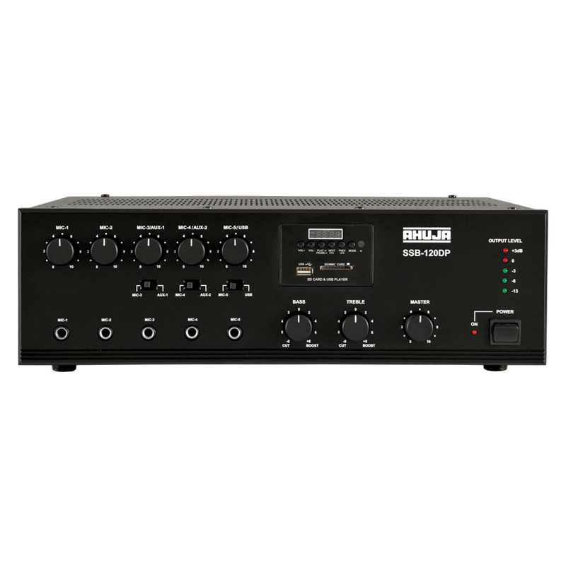 Ahuja SSB-120DP | 120 Watts with Built-In Digital Player Medium Wattage Pa Mixer Amplifier