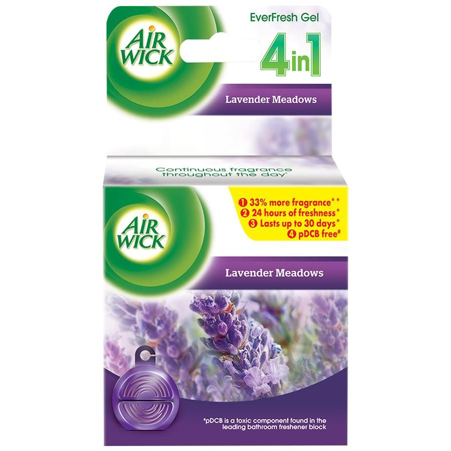 Airwick EverFresh Gel Bathroom Air Freshener - Lavender Meadows 50 g