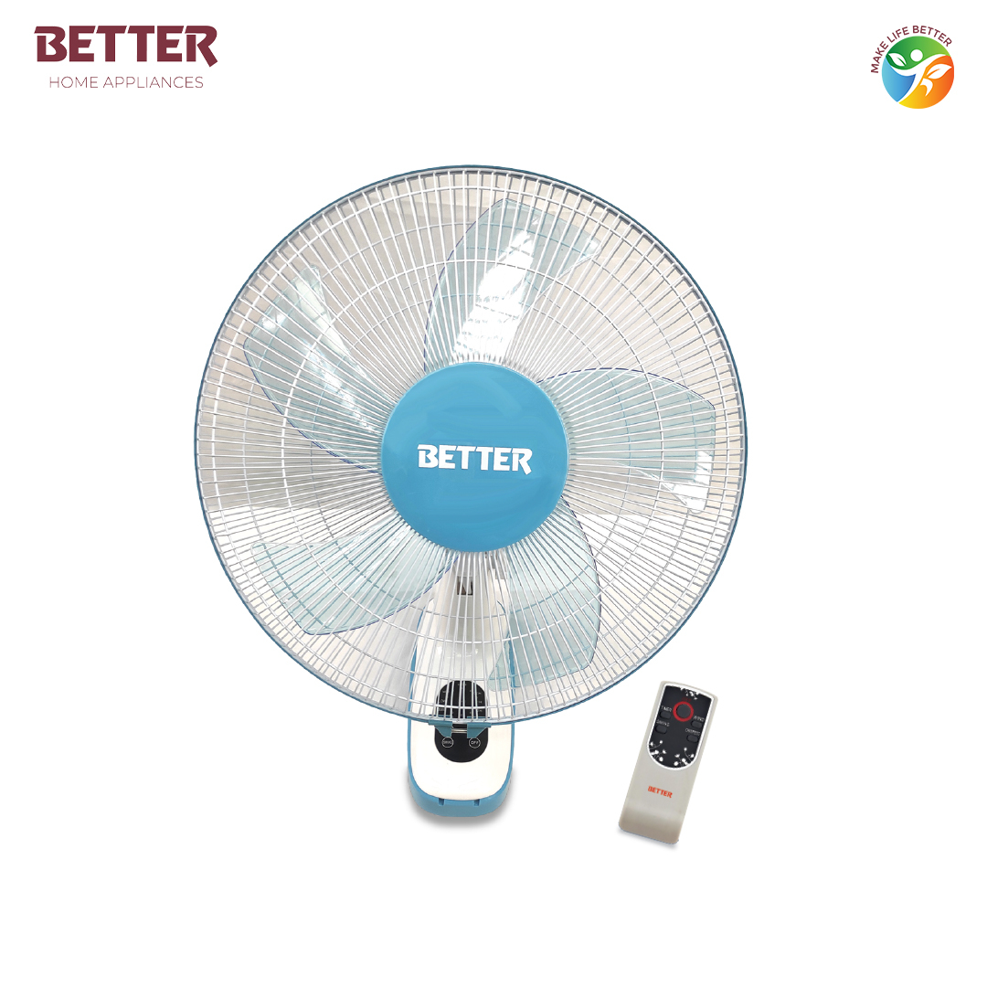Better Air Charlie Wall Fan with Remote (60W)