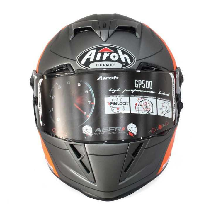 Airoh GP 500 Scrape Orange Matt Full Face Motorcycle Helmet