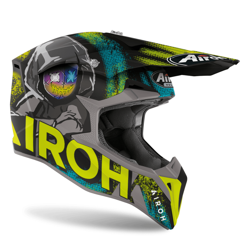 Airoh Wraap Alien Helmet Yellow Matt
