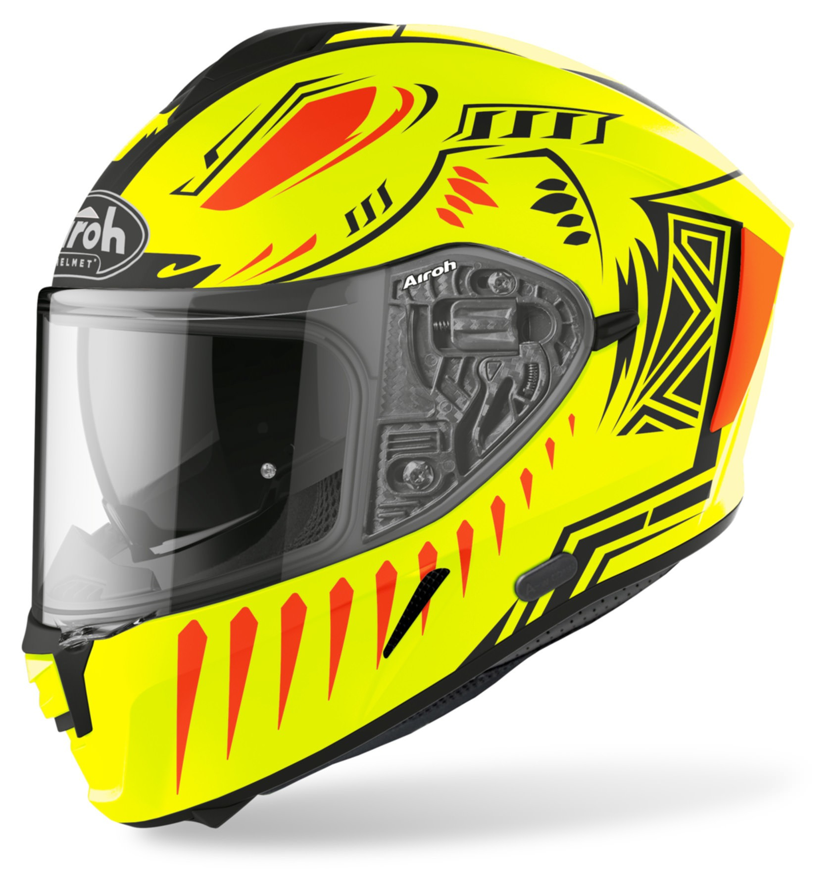 Airoh Spark Vibe Yellow Matt Full Face Motorcycle Helmet